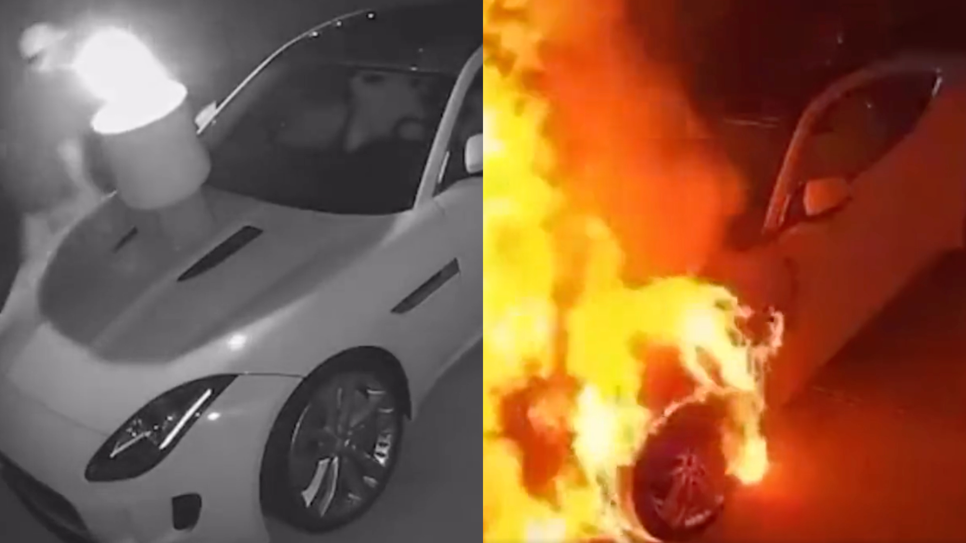 Streamer tem carro avaliado em R$ 600 mil incendiado por fã; vídeo impressiona