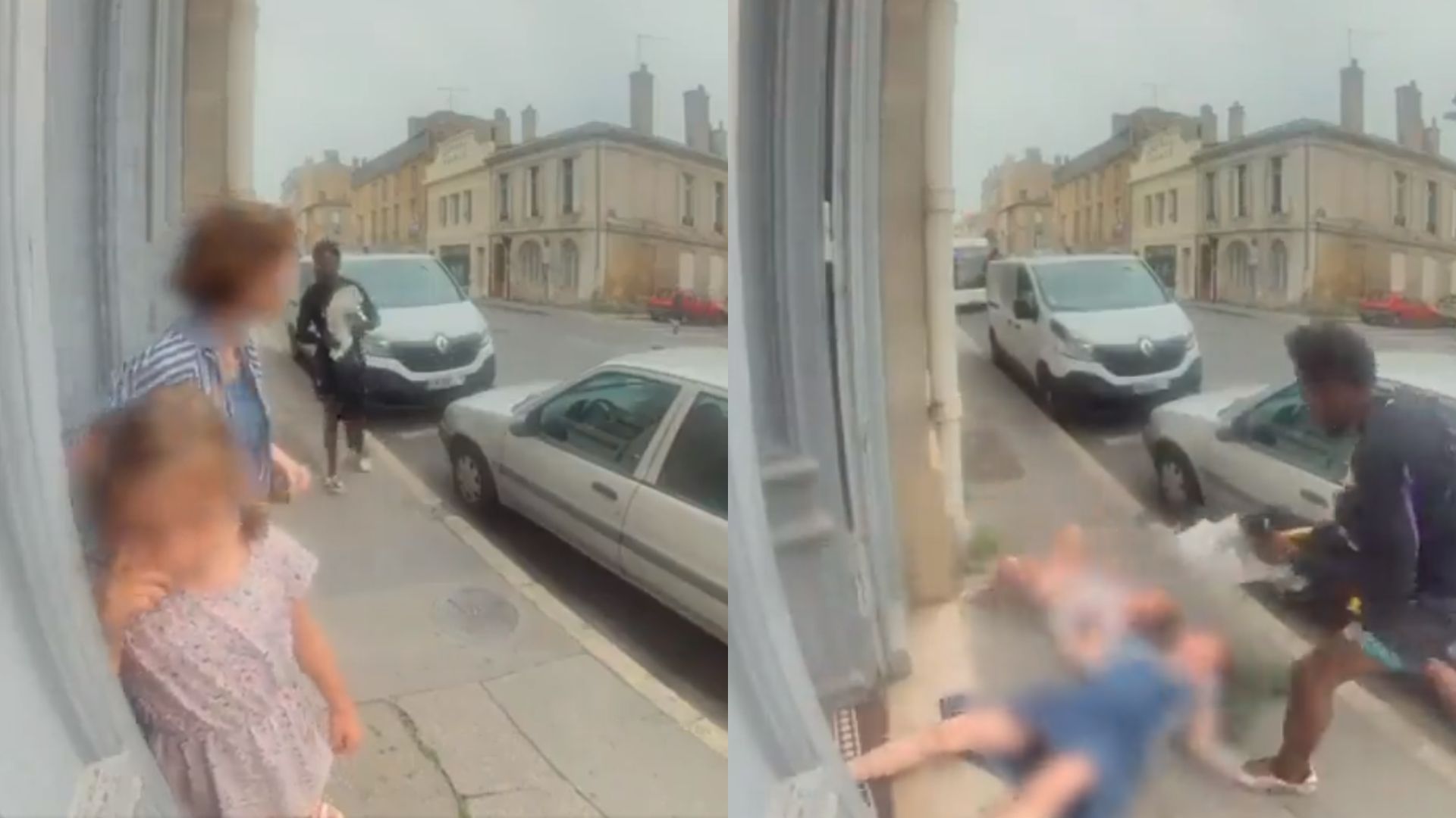 Un criminel attaque violemment sa grand-mère et sa petite-fille lors d’un vol en France, et un moment choquant est filmé