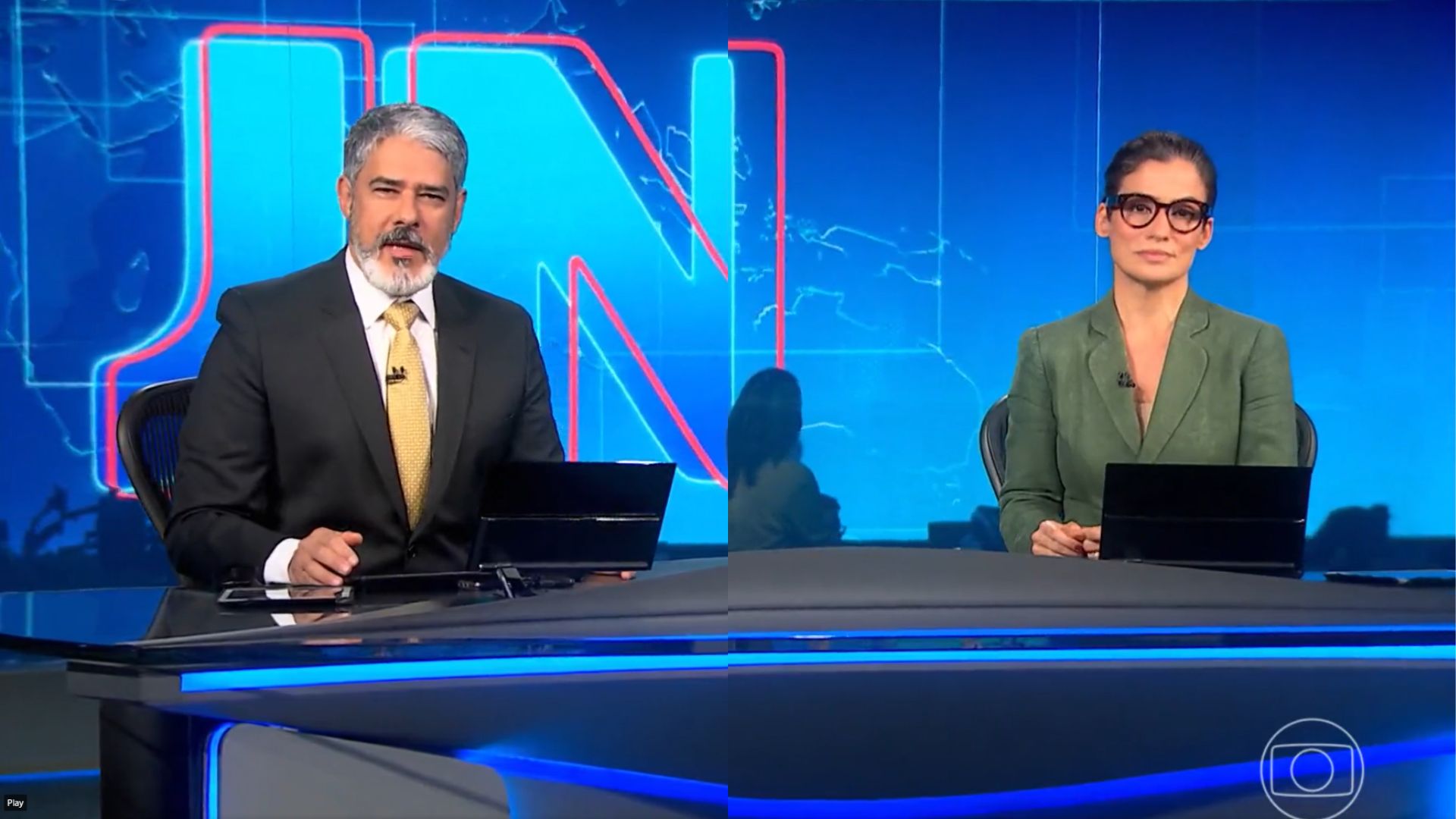 Jornal Nacional deixa escapar gafe durante abertura e web reage: “Duas queridas”; assista!