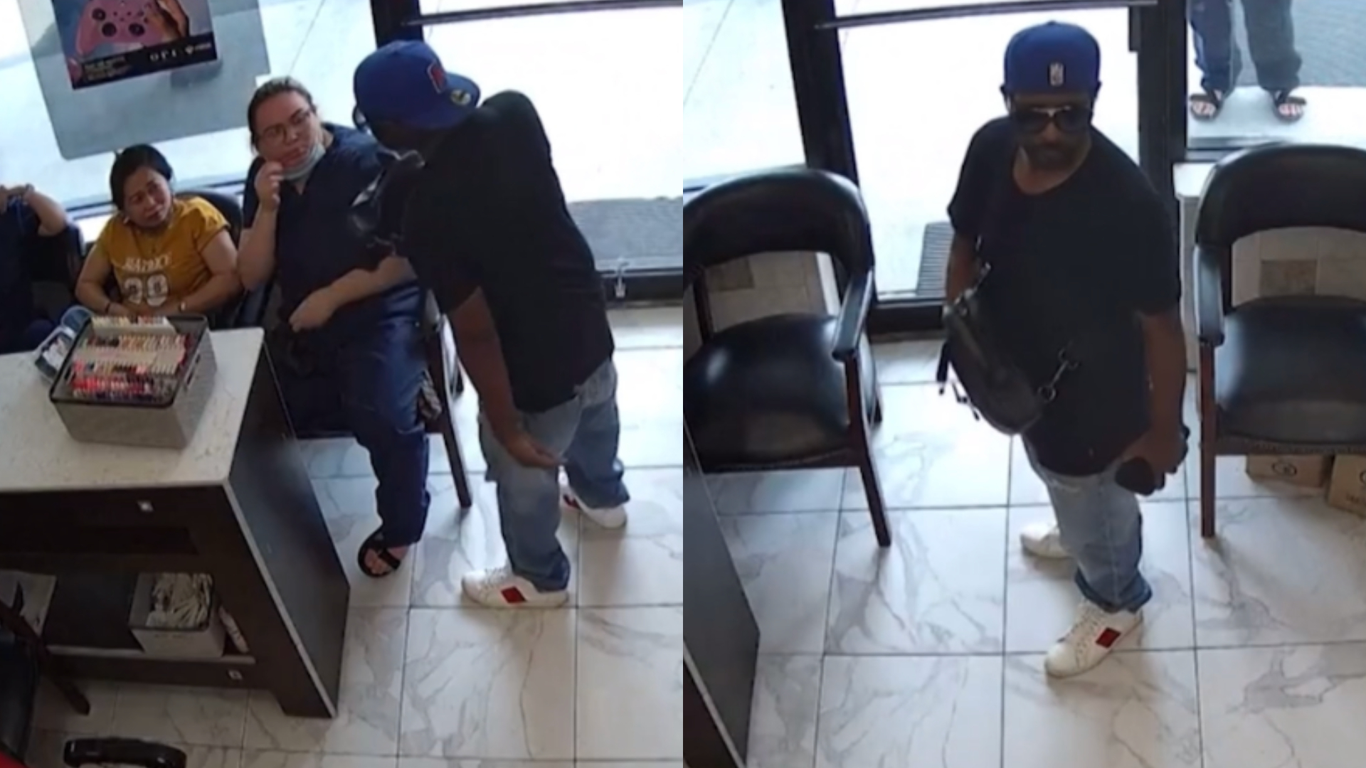 Video: Homem tenta assaltar salão nos EUA e reação curiosa de clientes e funcionárias surpreende; assista