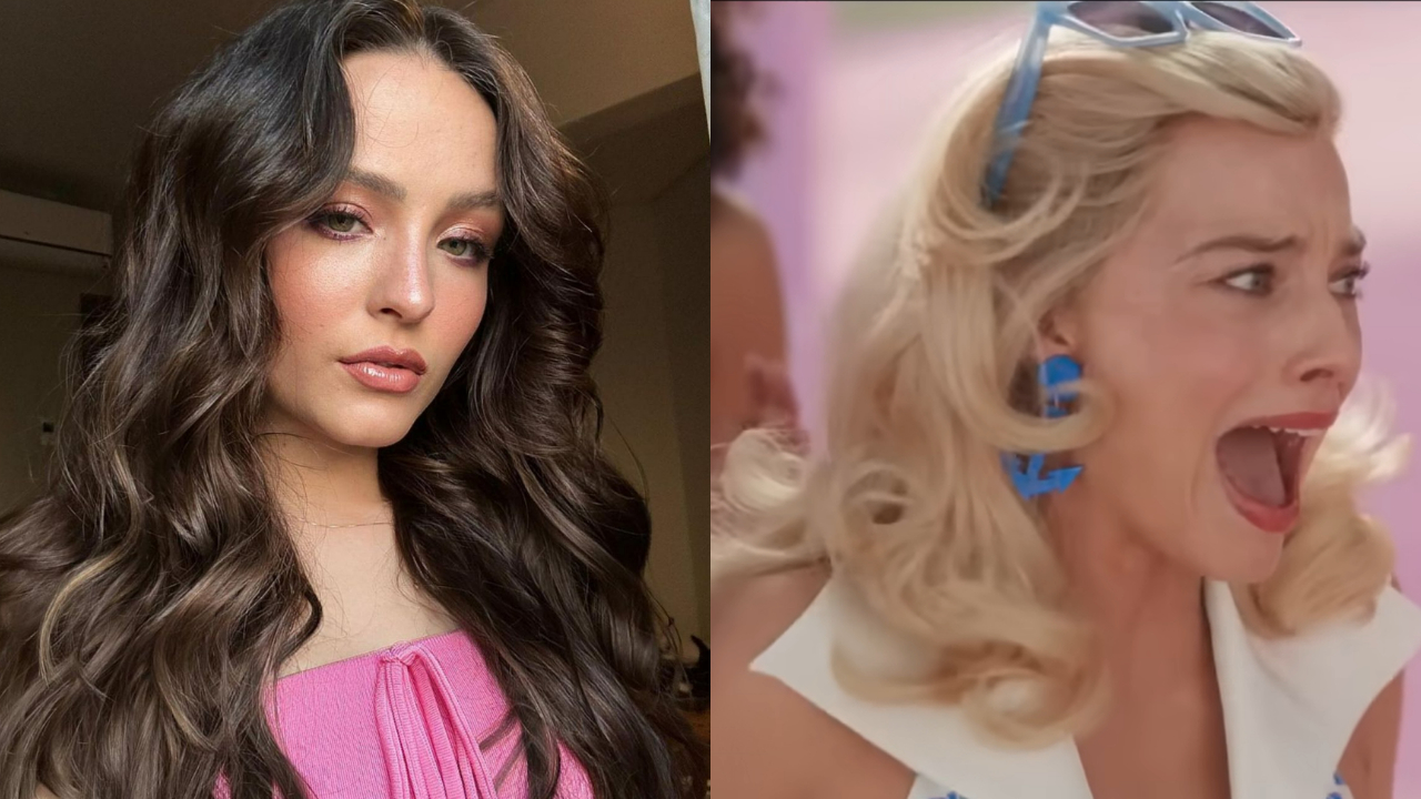 Larissa Manoela choca com colar inusitado na première de “Barbie” e divide a web: ‘Negócio macabro’; atriz revela motivo