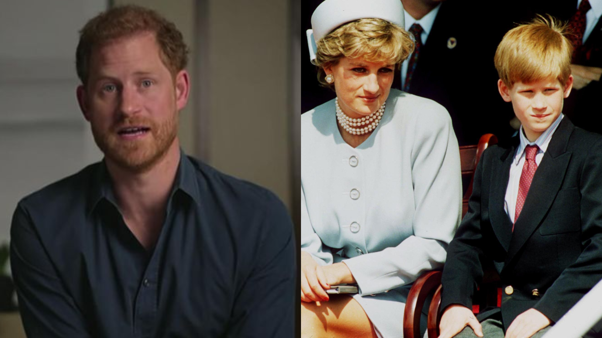 Príncipe Harry revela que só chorou pela morte de Diana 16 anos depois, e explica o porquê