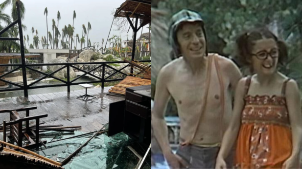 Escena de “Chaves”, un hotel de Acapulco destruido por el huracán en México;  ver fotos
