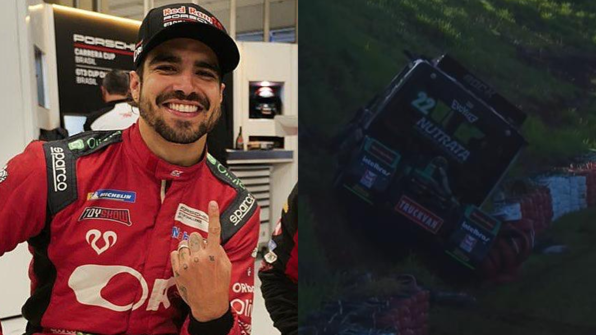 Caio Castro sofre forte acidente na Copa Truck e escapa ileso; assista