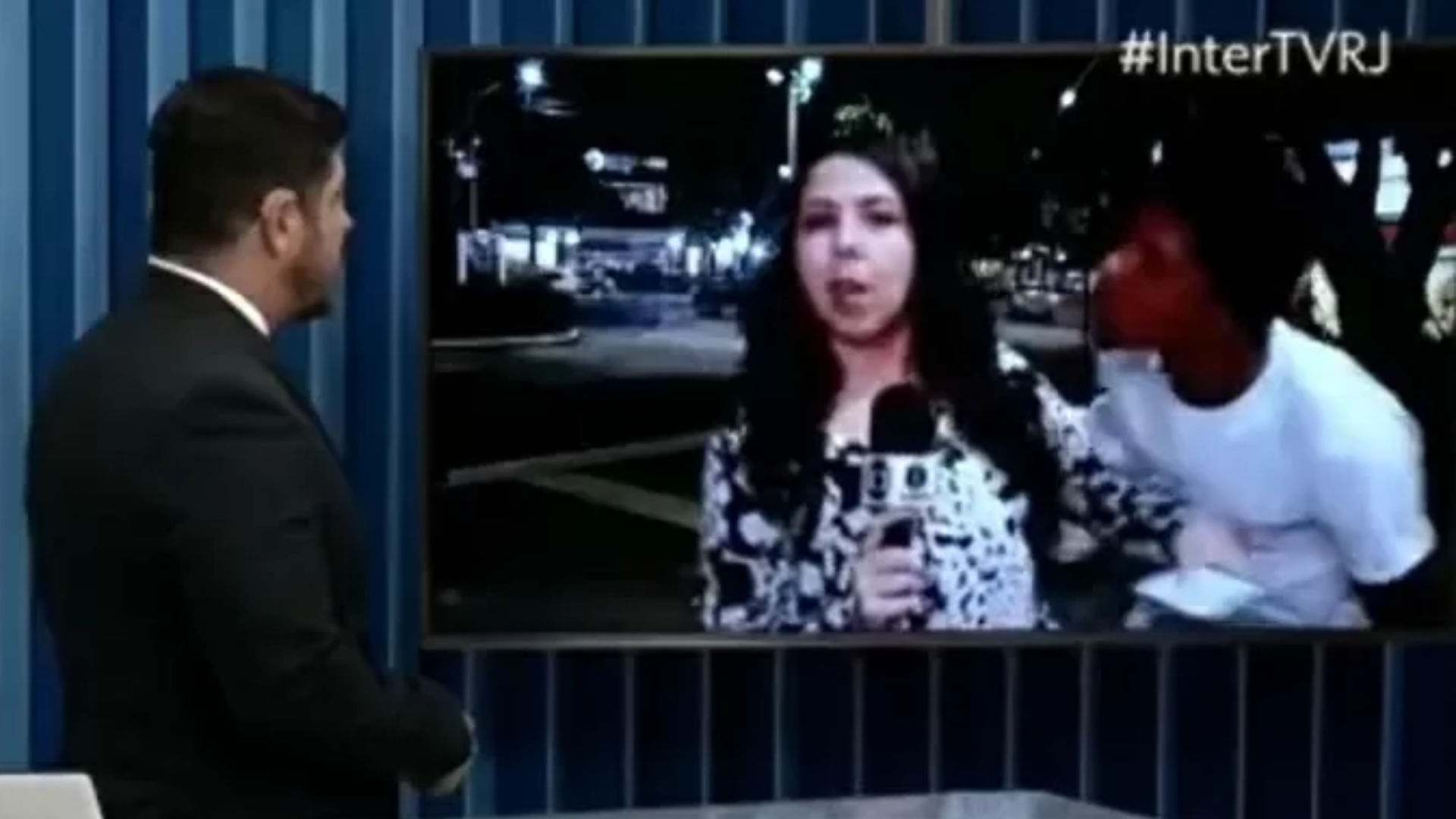 Vídeo: Homem invade transmissão ao vivo, tenta beijar repórter da Globo, e jornalista desabafa: ‘Sensação horrível’