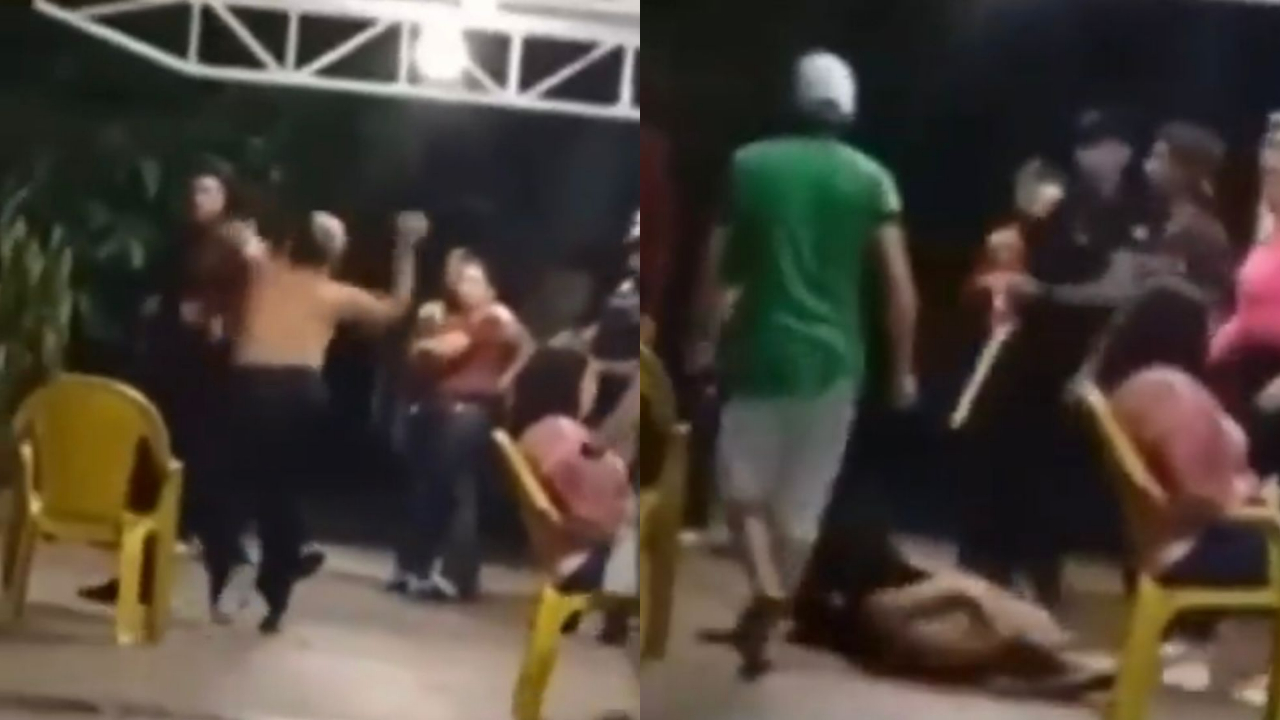 Cantor sertanejo é filmado agredindo a mãe em briga de bar em Goiânia, polícia investiga, e mulher se pronuncia; assista