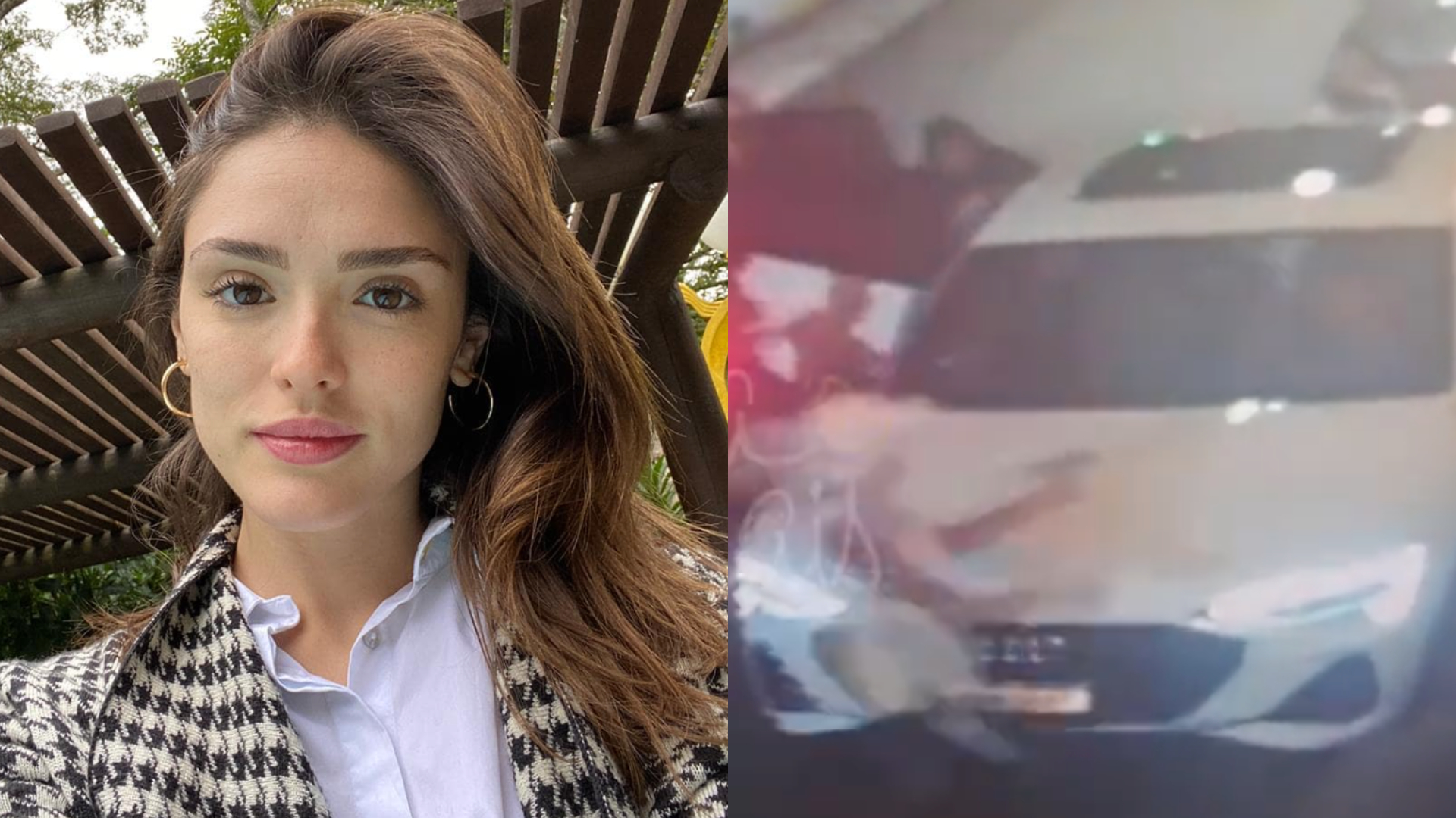 Vídeo mostra momento em que carro de Isabelle Drummond é assaltado no Rio de Janeiro