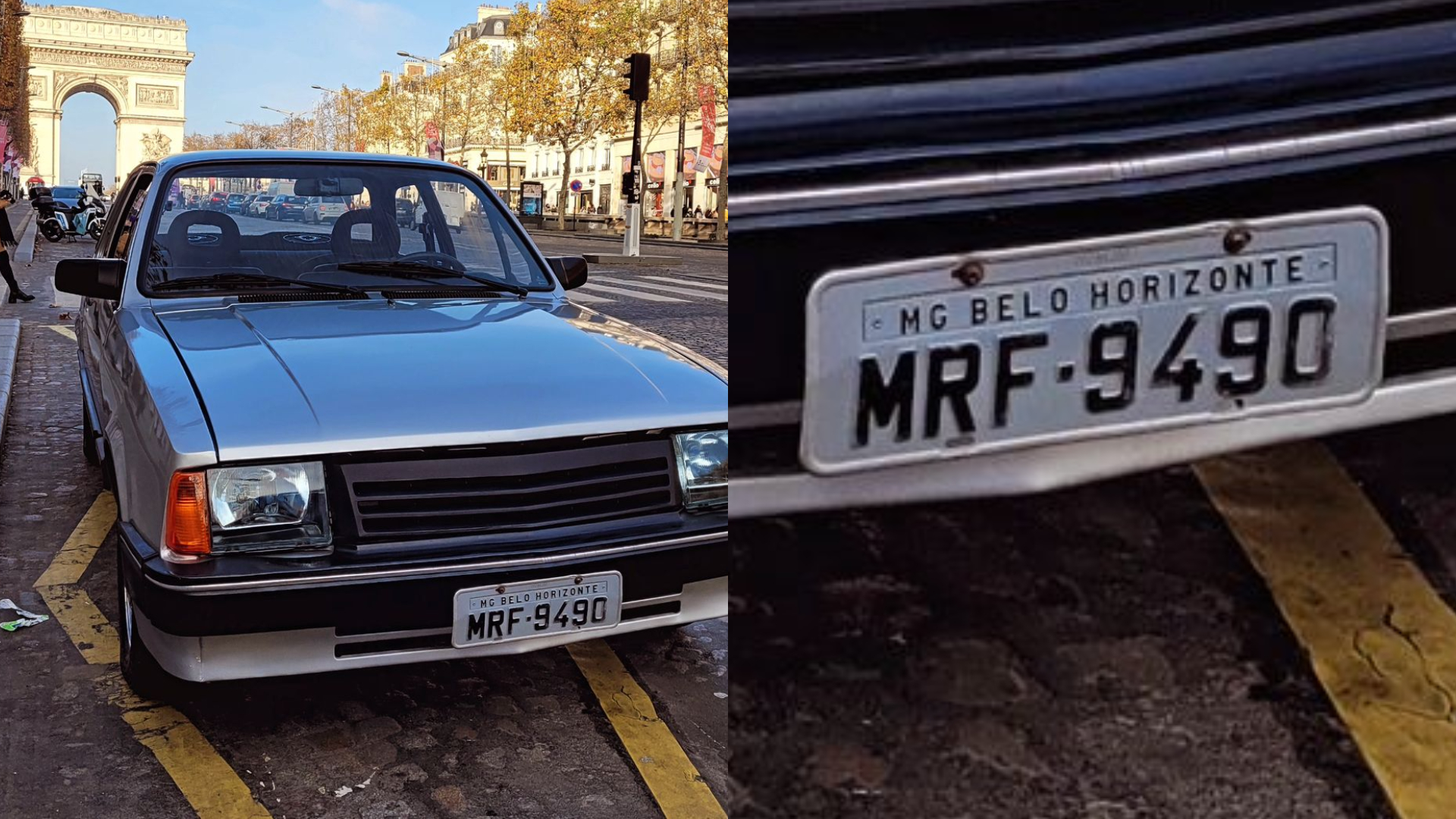 Foto de Chevette em Paris com placa de Belo Horizonte viraliza nas redes sociais; entenda como o carro foi parar lá