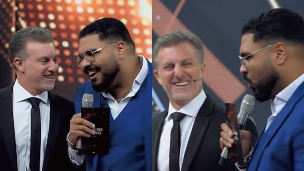 Paulo Vieira faz piadas com a Globo no 'Melhores do Ano'.