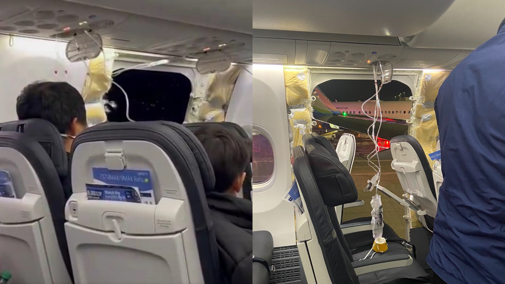 Vídeo: Avião perde janela durante voo e passageiros registram momento desesperador