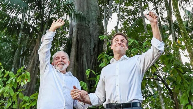 Após viralizarem com ensaio fotográfico "pré-casamento", presidentes Lula e Emmanuel Macron reagem a memes, e francês dá resposta surpreendente; confira!
