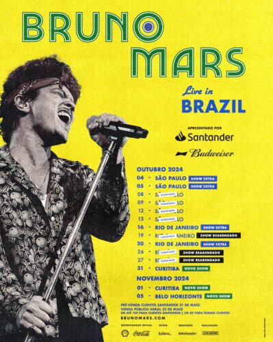 Ao todo, Bruno fará 14 shows no Brasil (Foto: Divulgação / Live Nation)