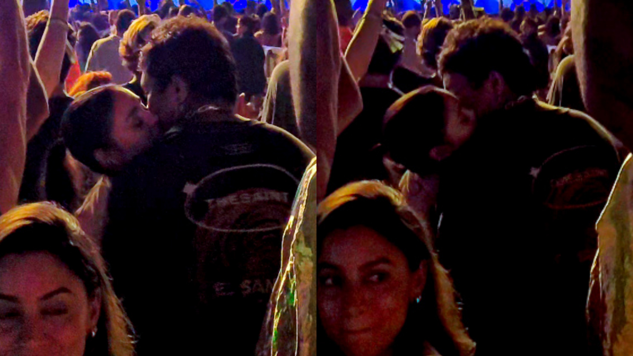 Vídeo: Xamã e Sophie Charlotte são filmados aos beijos durante festival no RJ