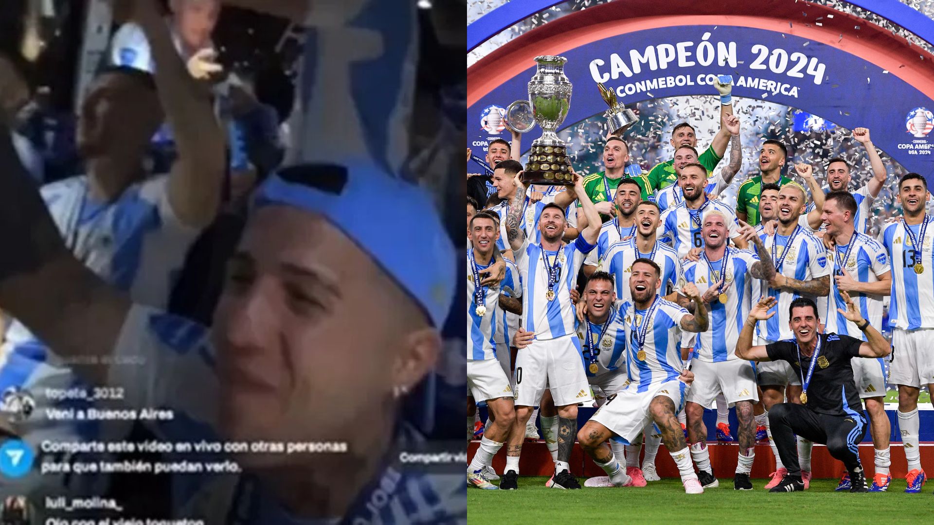 Vídeo: Jogadores da Argentina cantam música racista e transfóbica após conquista do título da Copa América