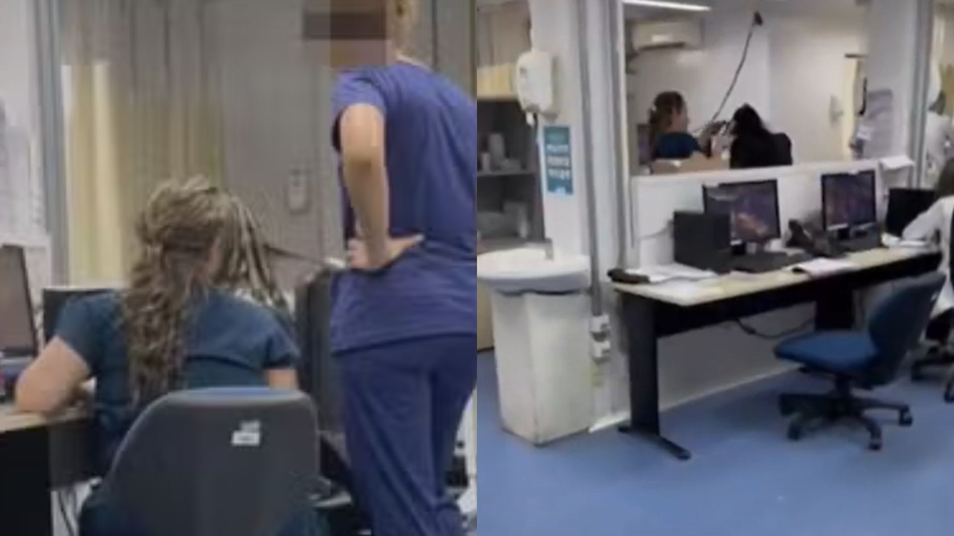 Vídeo: Profissionais da saúde são flagradas fazendo “babyliss” no cabelo durante horário de trabalho em UPA, no DF