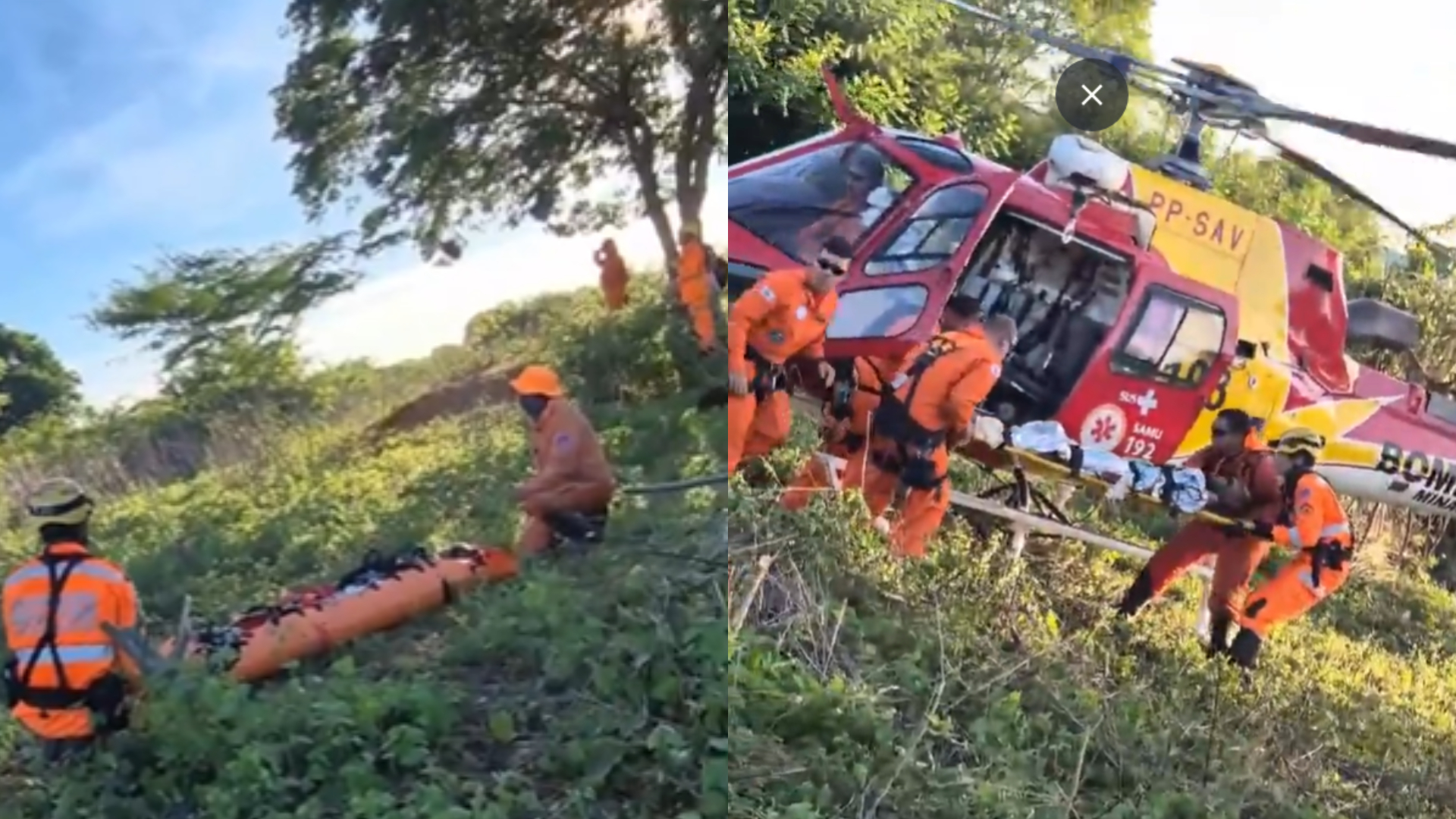 Vídeo: Idoso desaparecido é resgatado após sobreviver 7 dias à base de água da chuva, em MG