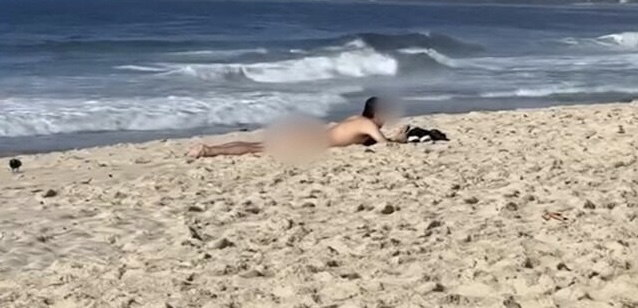 Garoto de Ipanema? Homem é flagrado peladão tomando sol em praia do RJ e polícia se pronuncia; assista