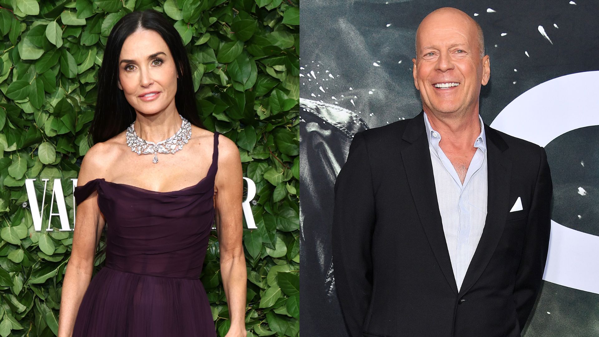 Demi Moore se emociona ao atualizar estado de saúde de Bruce Willis; assista