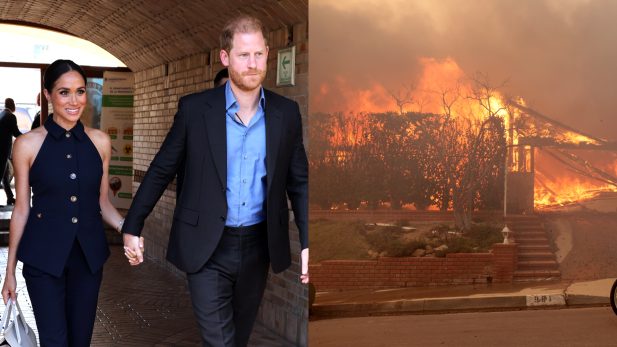 Príncipe Harry e Meghan Markle são criticados após fotos com vítimas de incêndio em LA, e fonte revela reação do casal aos comentários