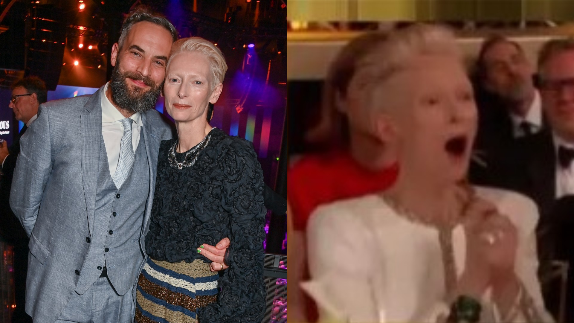 Globo de Ouro 2025: Marido de Tilda Swinton revela reação da atriz aos memes brasileiros