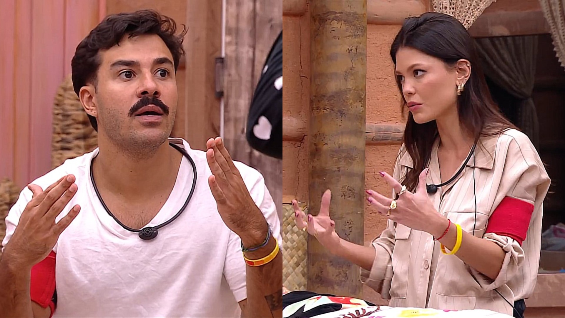 BBB25: Vitória Strada e Mateus se desentendem, e brother expõe incômodo com brincadeira da atriz: ‘Posso terminar de falar?’; assista