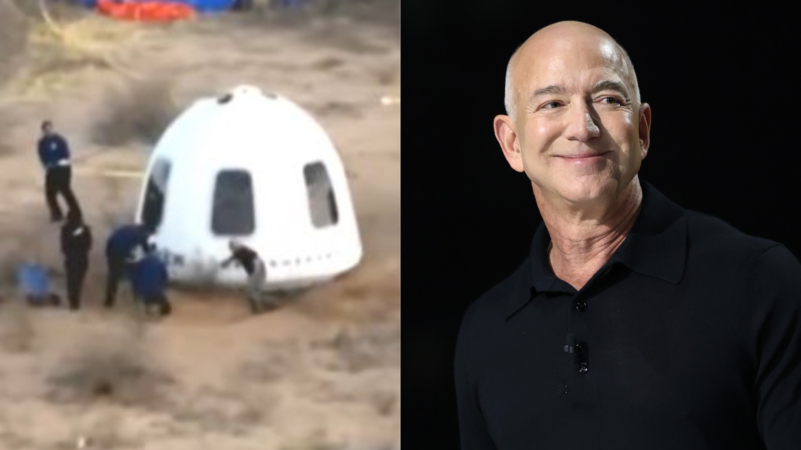 Vídeo: Bilionário Jeff Bezos tropeça e cai de cara no chão após retorno de missão espacial com sua noiva e Katy Perry