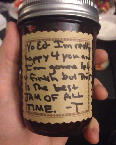 Bilhete de Taylor para Ed. (Foto: Reprodução/Instagram)