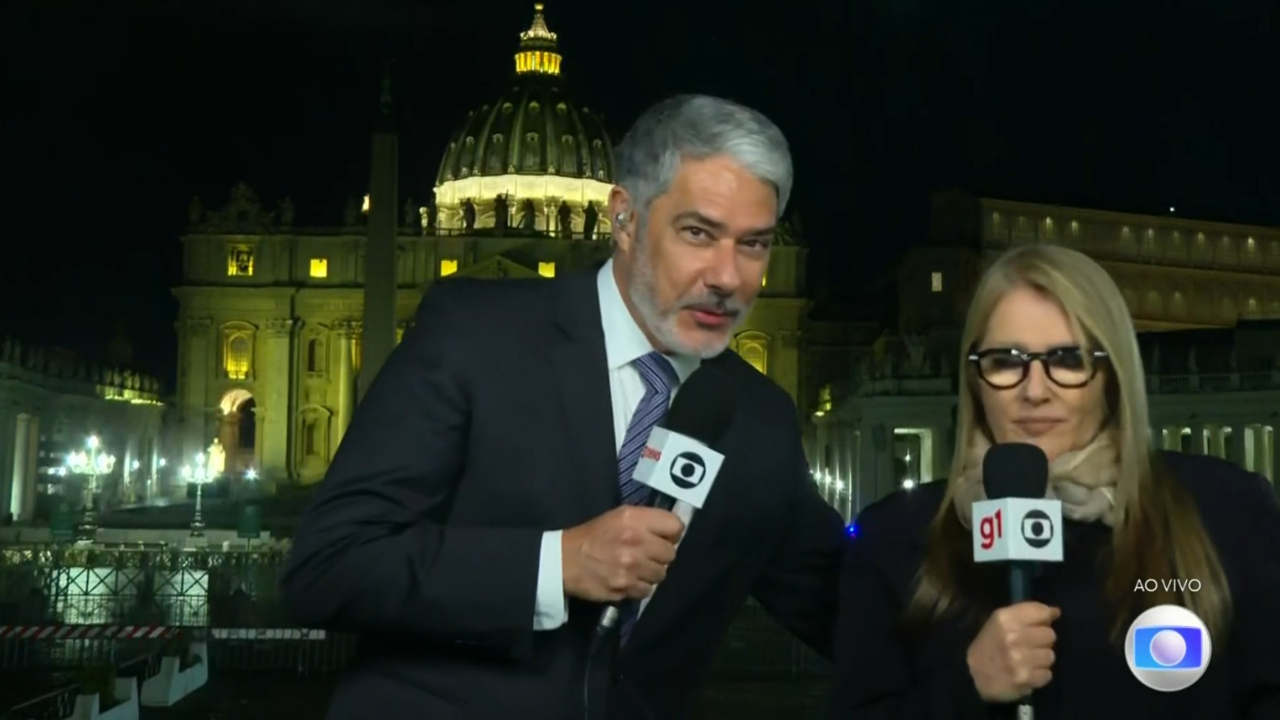 Ilze Scamparini esclarece por que não retribuiu abraço de Bonner no Vaticano, e âncora tem a melhor reação; assista