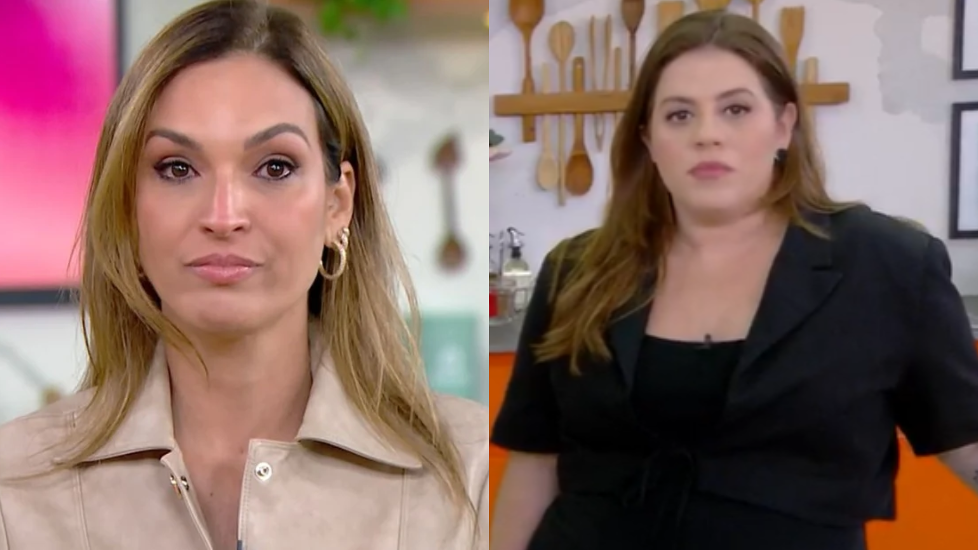 Talitha Morete chora no ‘Mais Você’ ao falar sobre perda do bebê de Tati Machado; assista