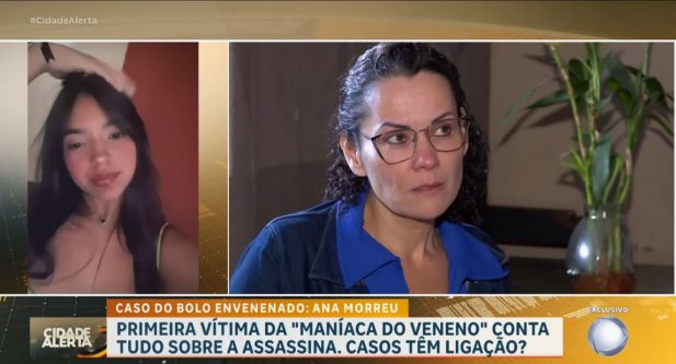 "Às vezes eu me sinto um pouco culpada por não ter feito o B.O", disse a mãe da primeira vítima. (Foto: Reprodução/Record)