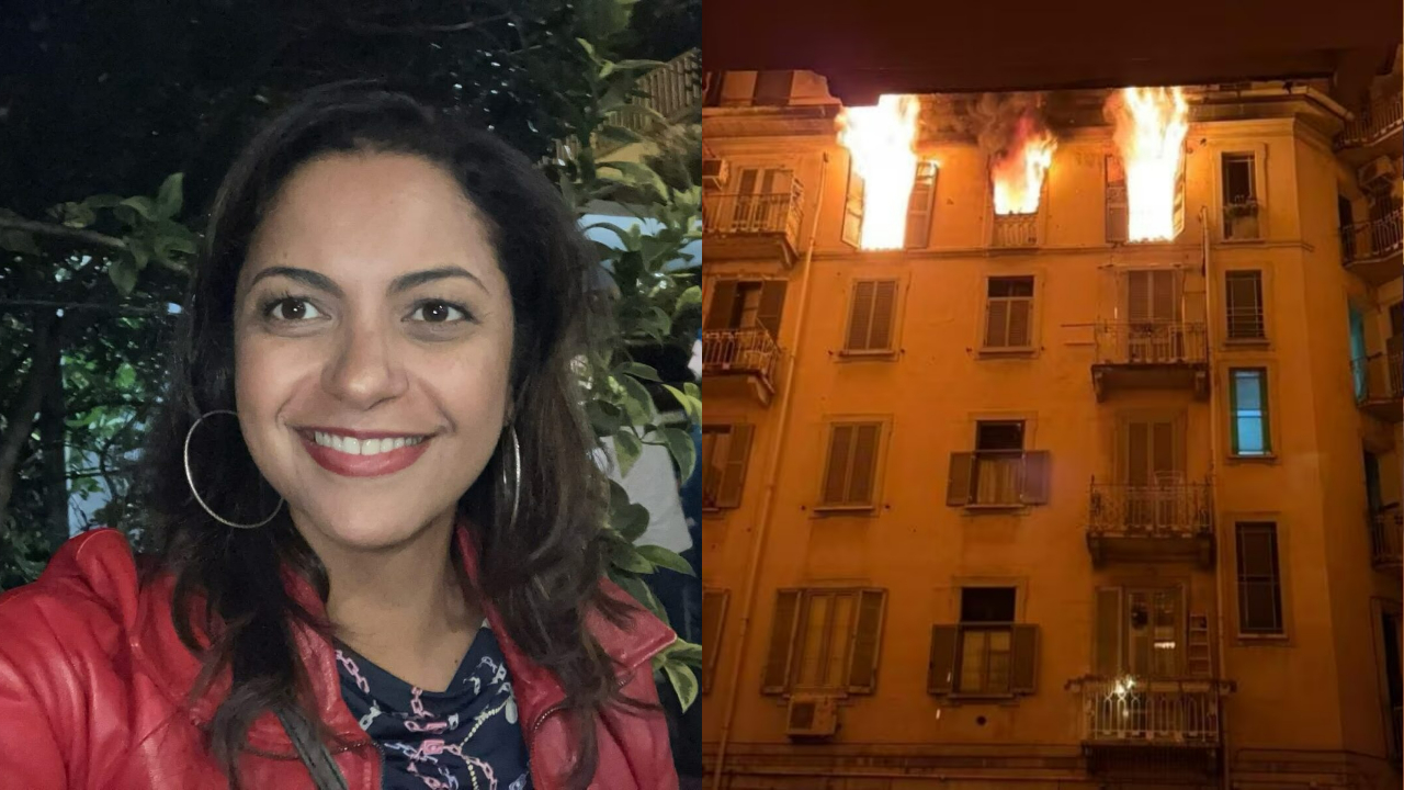 Brasileira morre ao pular de apartamento em chamas em Milão; testemunhas relatam comportamento de marido