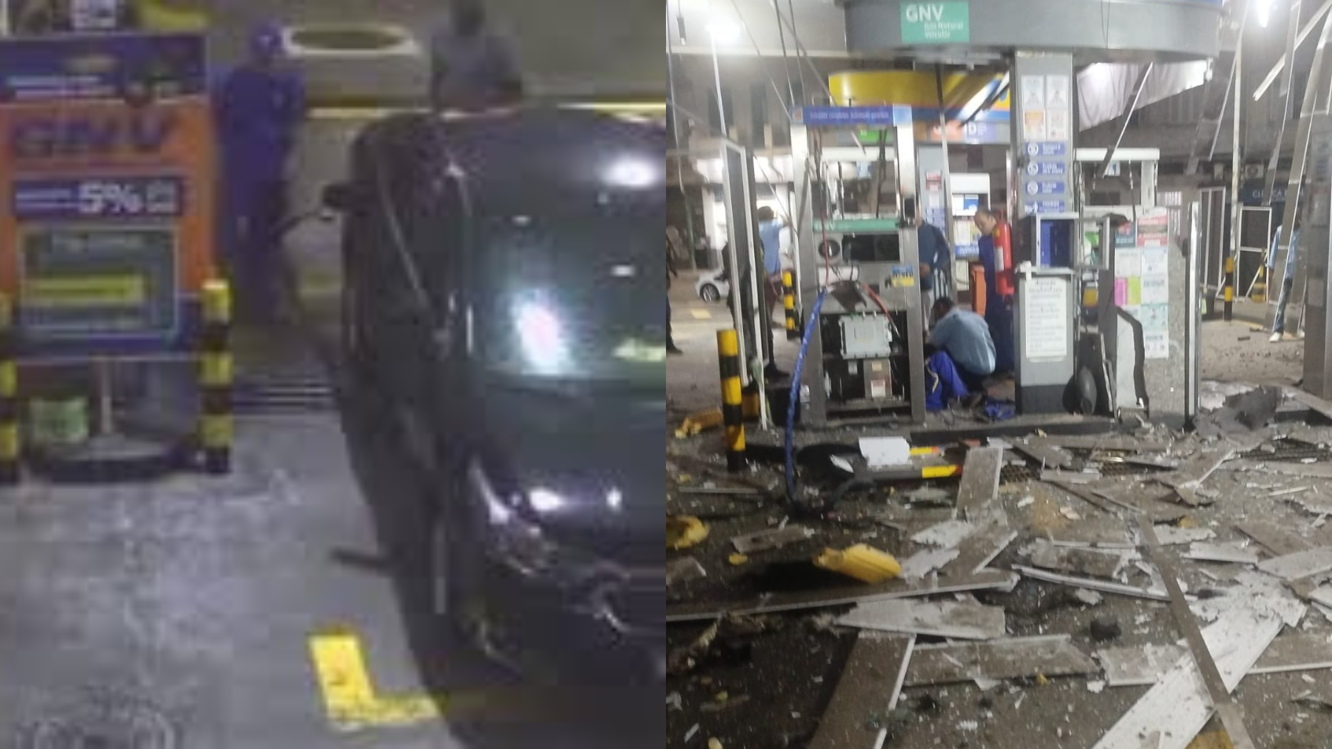 Vídeo: Carro explode durante abastecimento em posto no RJ; uma pessoa morreu