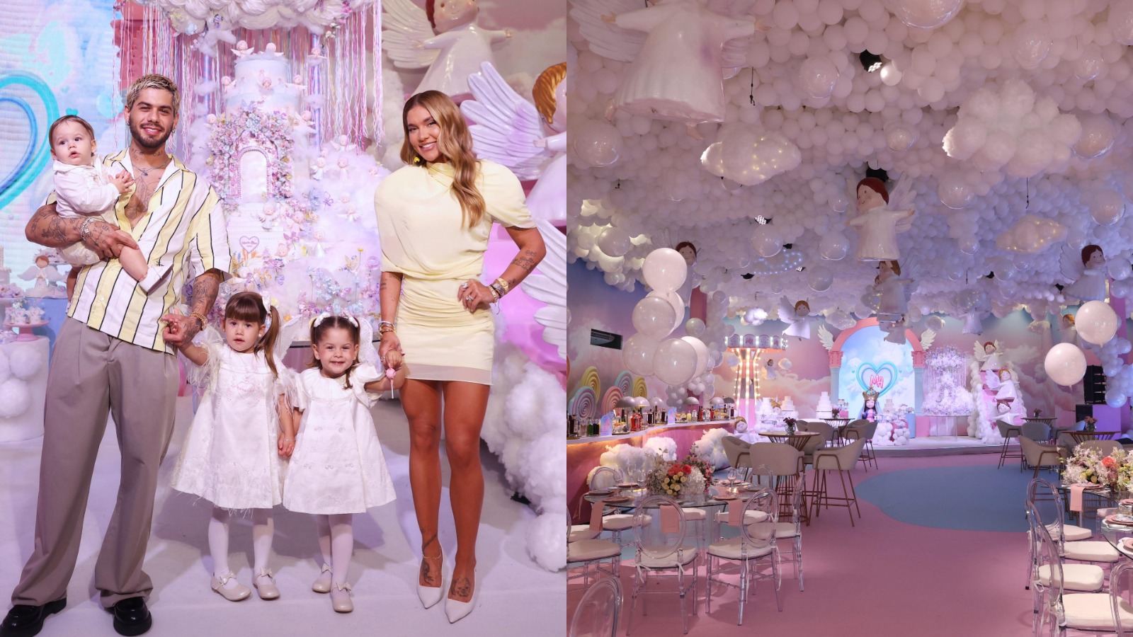Virgínia e Zé Felipe impõem regra aos convidados no aniversário da filha Maria Alice; assista