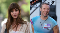 Dakota Johnson e Chris Martin. (Foto: Getty)
