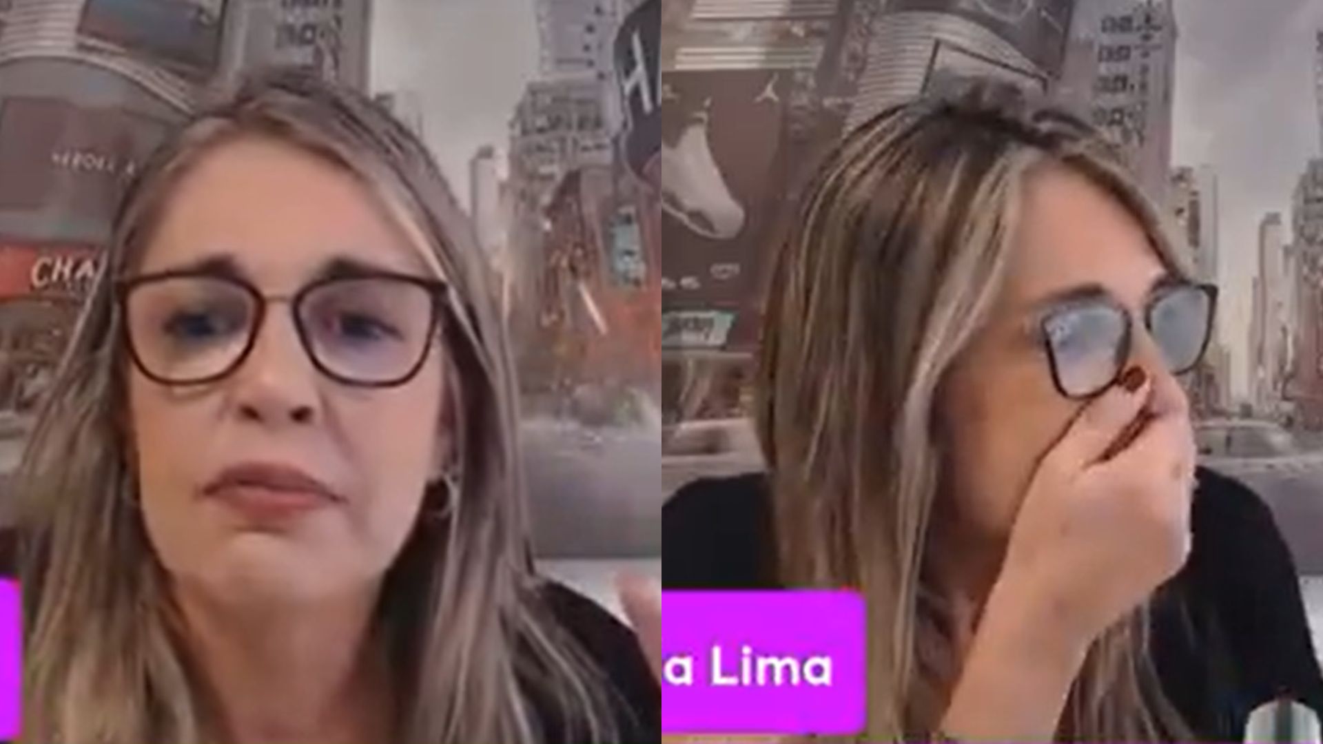 Jornalista Cíntia Lima tem live interrompida por tiros em SP e se desespera; assista