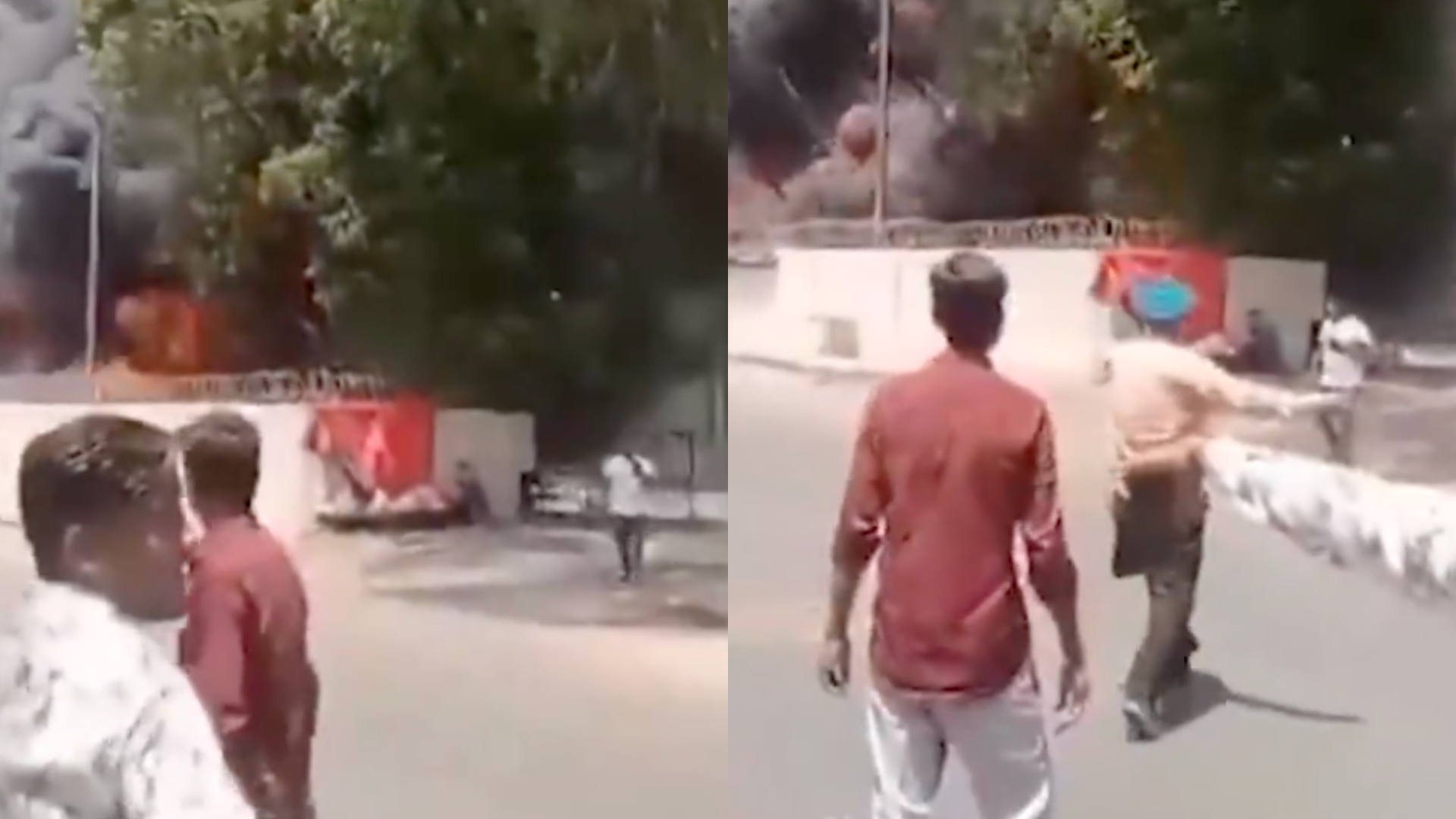 Novo vídeo mostra único sobrevivente do voo da Air India deixando destroços da aeronave