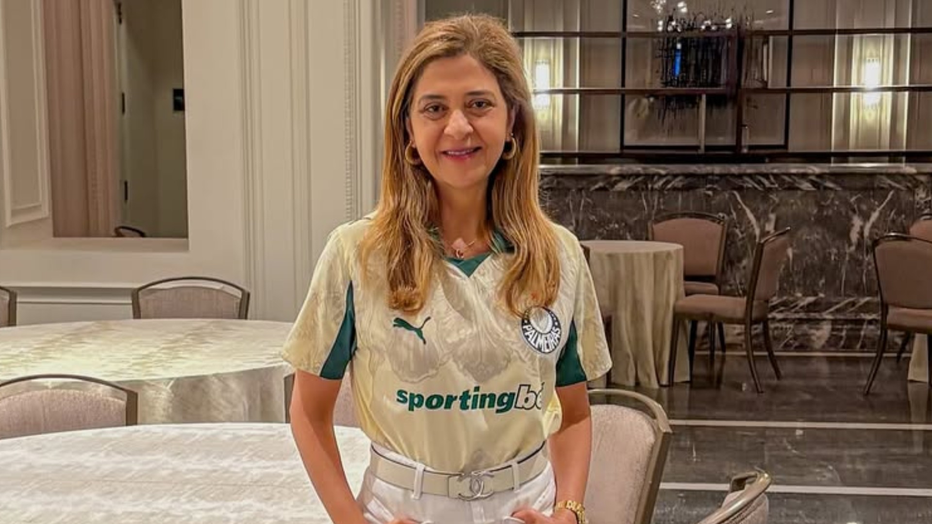 Leila Pereira, presidente do Palmeiras, é alvo de stalker desde fevereiro, e denuncia ‘mensagens perturbadoras’ na Justiça