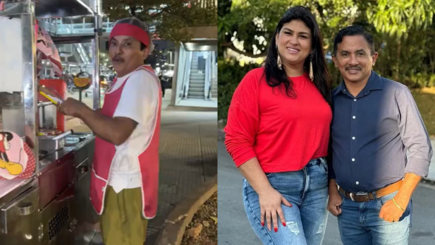 Manoel Gomes, de “Caneta Azul”, aparece vendendo churros, e web vê indireta para ex-mulher; assista e entenda