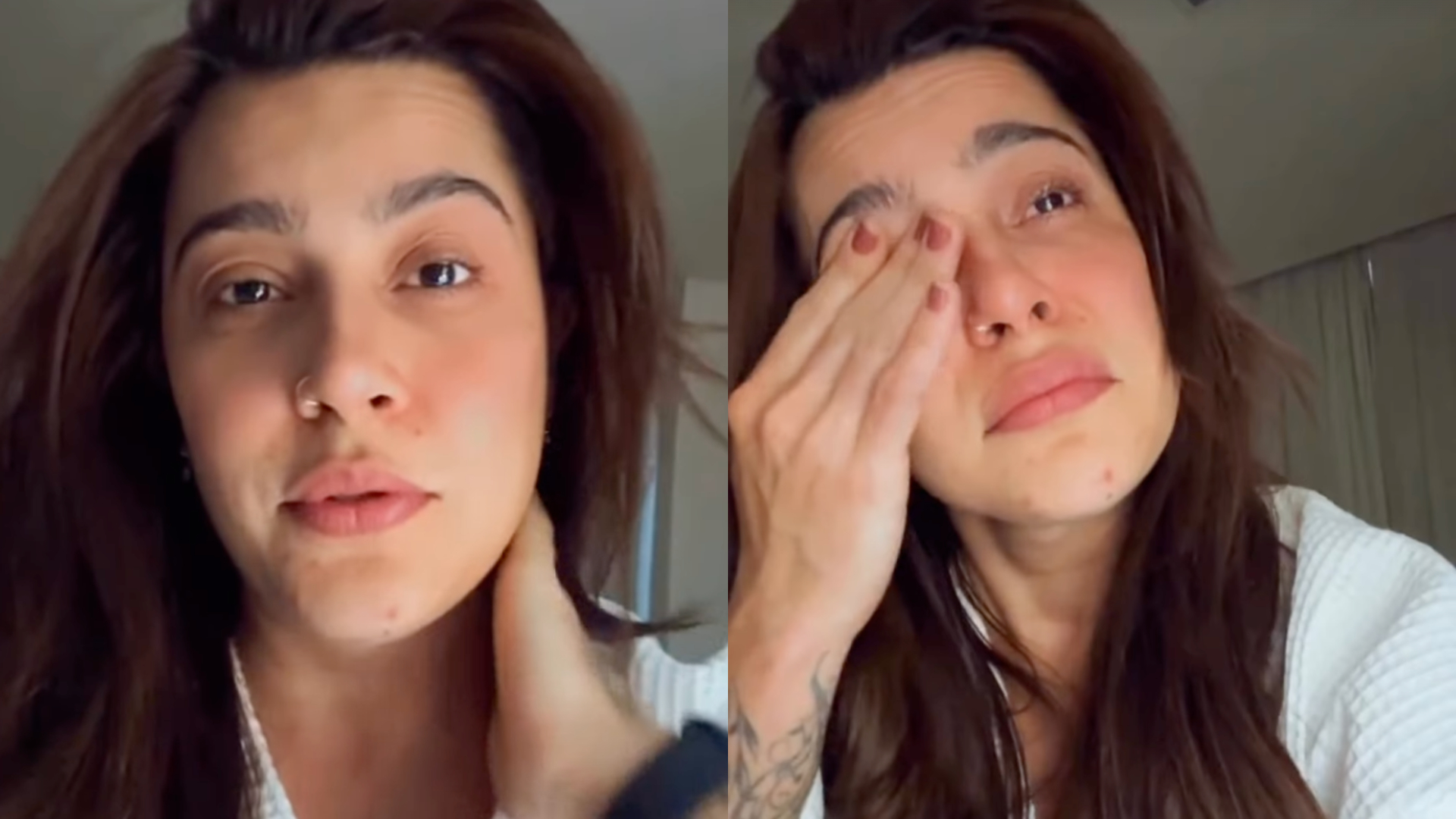 Lauana Prado chora ao relatar momentos de terror em voo que fez pouso de emergência: “Muito sobrenatural”; assista