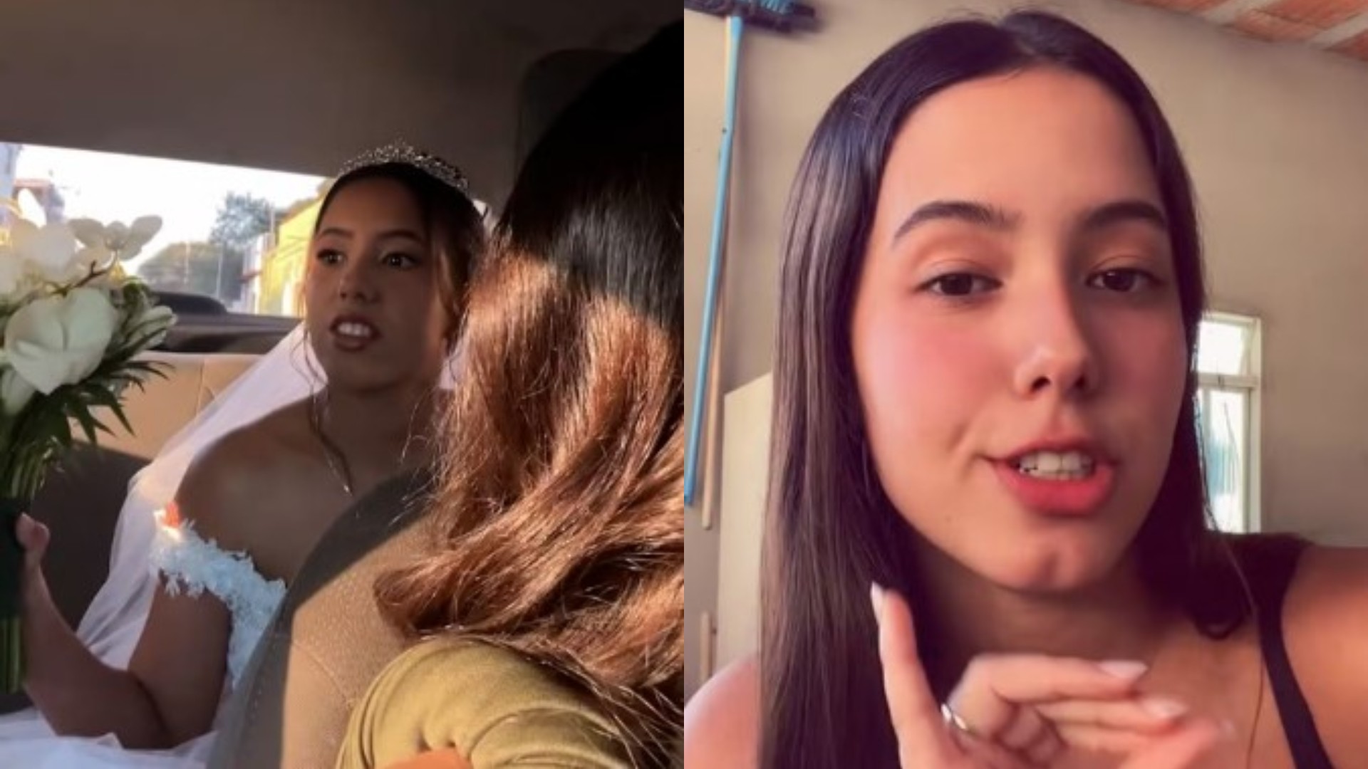 Noiva se revolta ao ver madrasta de branco em seu casamento, viraliza e revela desfecho inesperado; assista