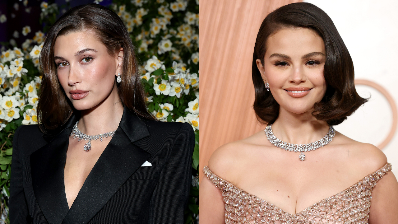 Hailey Bieber dá resposta afiada após jornalista questionar sobre comparações com Selena Gomez e as marcas de ambas Hailey Bieber dá resposta afiada após jornalista questionar sobre comparações com Selena Gomez e as marcas de ambas