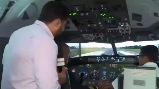 Segundos antes do "acidente" acontecer