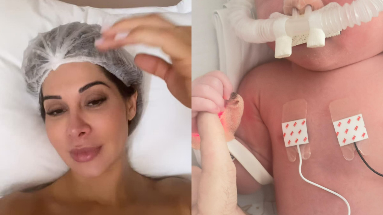 Maíra Cardi relata momentos de tensão no parto de Eloáh, filha com Thiago Nigro: ‘Ela tava afogando’; assista Maíra Cardi relata momentos de tensão no parto de Eloáh, filha com Thiago Nigro: ‘Ela tava afogando’; assista