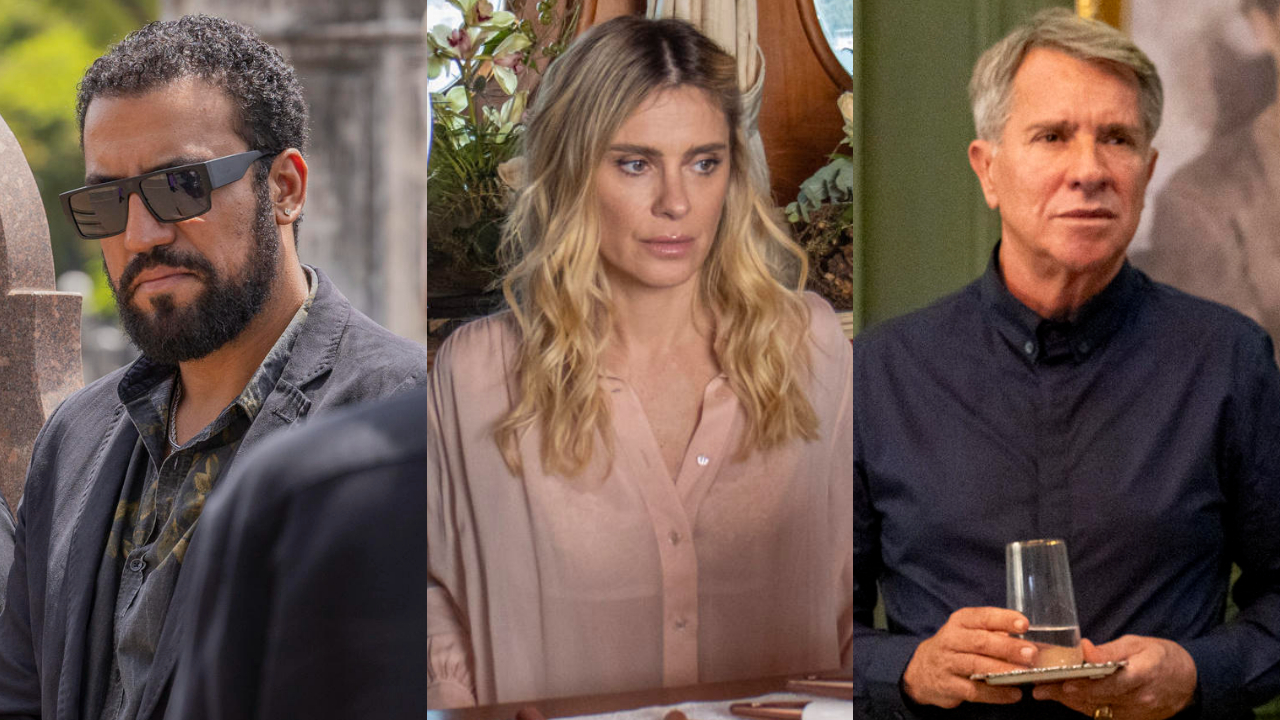 Vale Tudo: Cenas secretas revelam possível envolvimento de Leila, Olavo e Eugênio na morte de Odete Roitman Globo/ Angélica Goudinho/Fábio Rocha