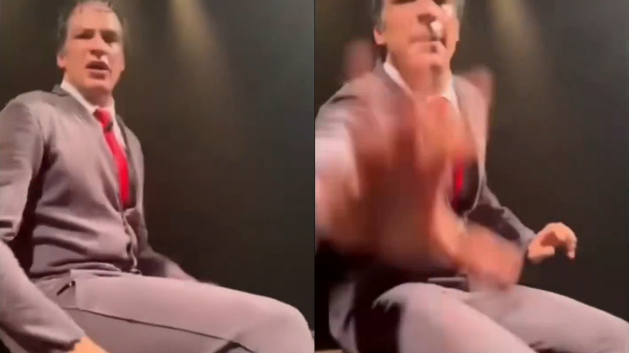 Vídeo: Mateus Solano dá tapa em celular de espectadora durante peça e cena viraliza; equipe se pronuncia Vídeo: Mateus Solano dá tapa em celular de espectadora durante peça e cena viraliza; equipe se pronuncia
