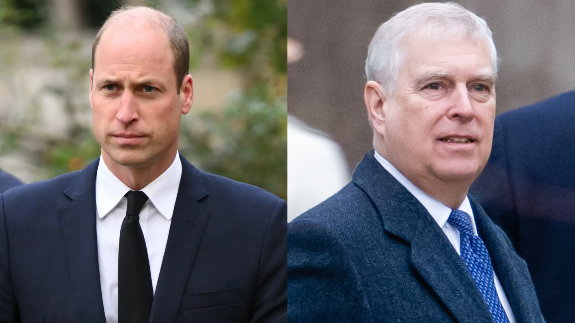 Momento constrangedor entre William e Andrew viraliza após polêmicas envolvendo o tio do herdeiro; assista Fotos: Getty