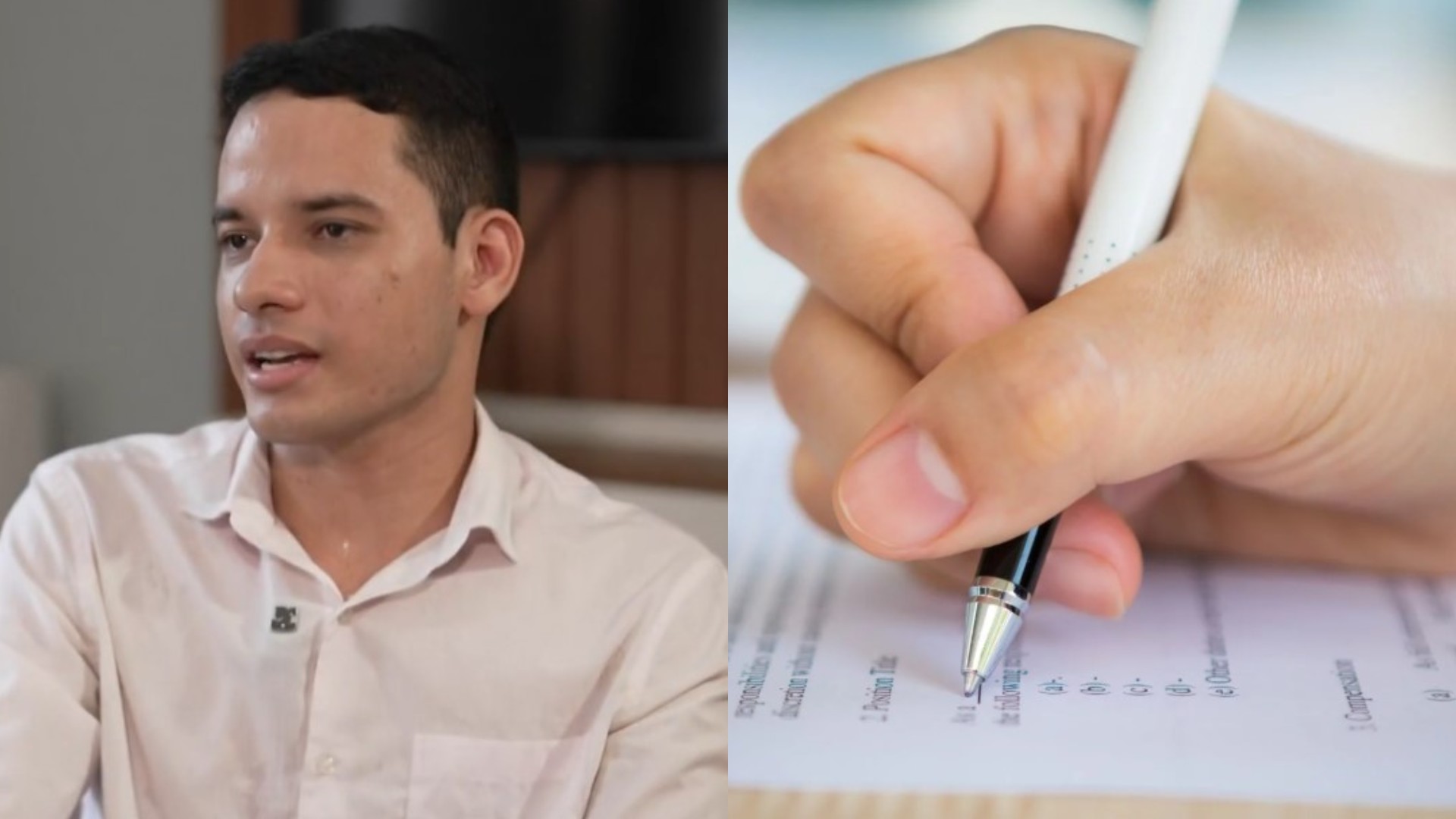 Enem 2025: Estudante que antecipou questões em live fala pela 1ª vez e cita “coincidências”: “Não agi de má fé”; assista Foto: Reprodução/TV Globo/Freepik