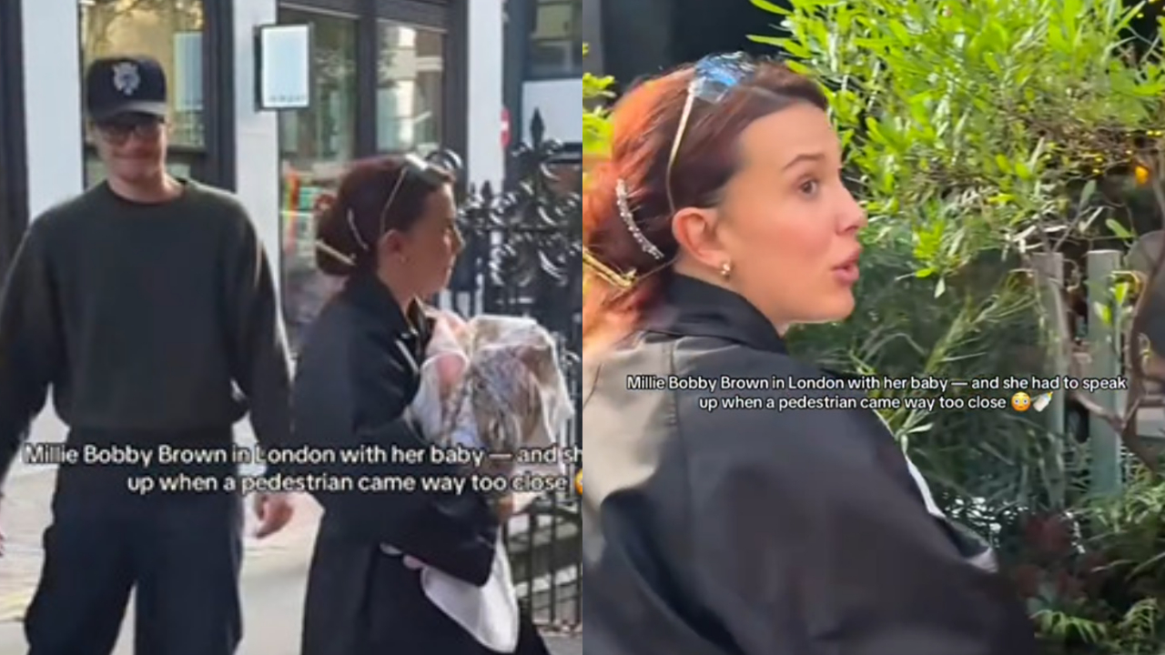 Vídeo de Millie Bobby Brown cercada por fotógrafos enquanto carrega a filha viraliza, e postura do marido da atriz é detonada: “Vergonhoso”; assista Vídeo de Millie Bobby Brown cercada por fotógrafos enquanto carrega a filha viraliza, e postura do marido da atriz é detonada: “Vergonhoso”; assista