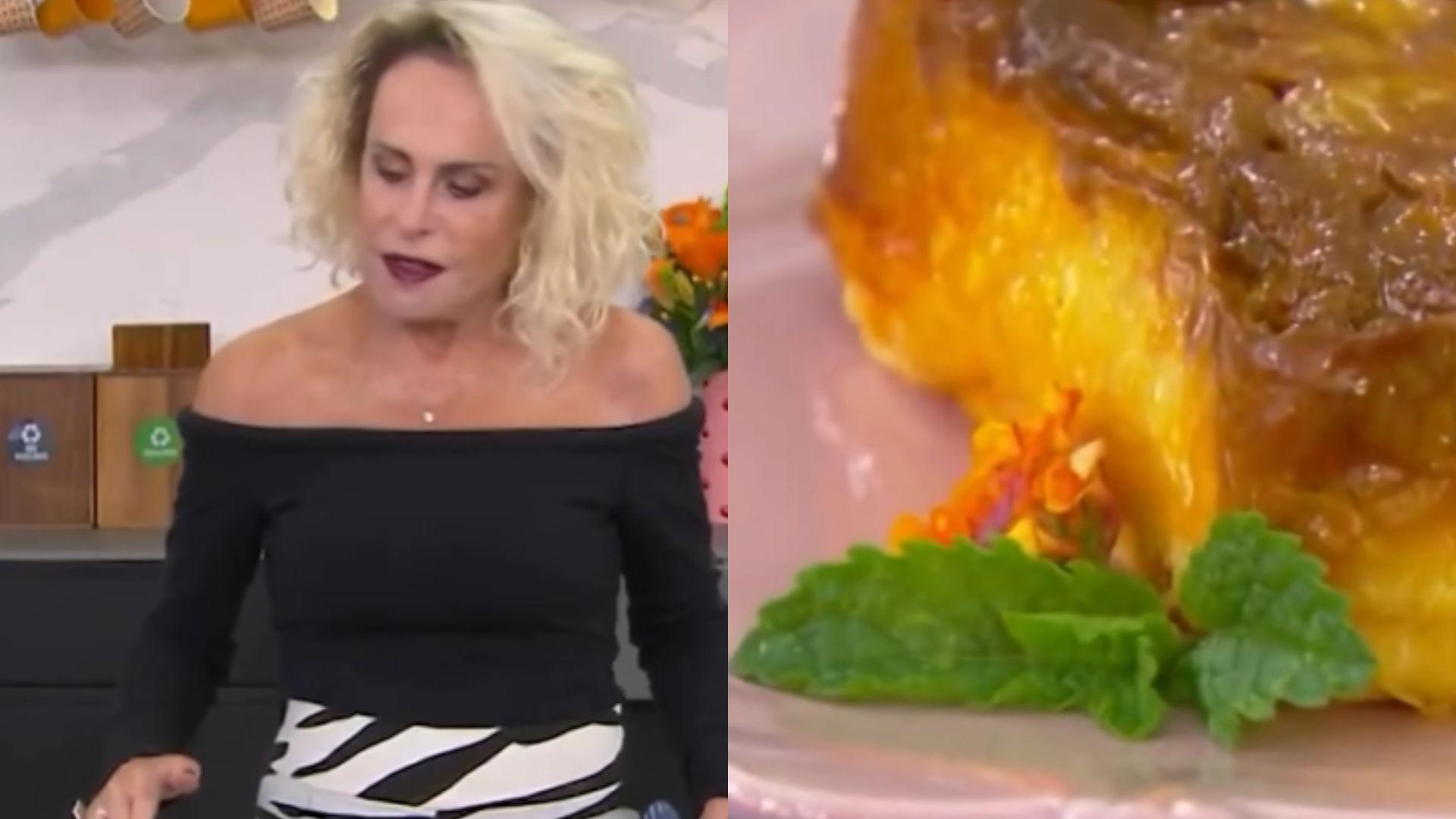 Ana Maria Braga tem a reação mais sincerona na hora de provar pudim proteico ao vivo; assista Ana Maria Braga tem a reação mais sincerona na hora de provar pudim proteico ao vivo; assista (Foto: Reprodução/ TV Globo)