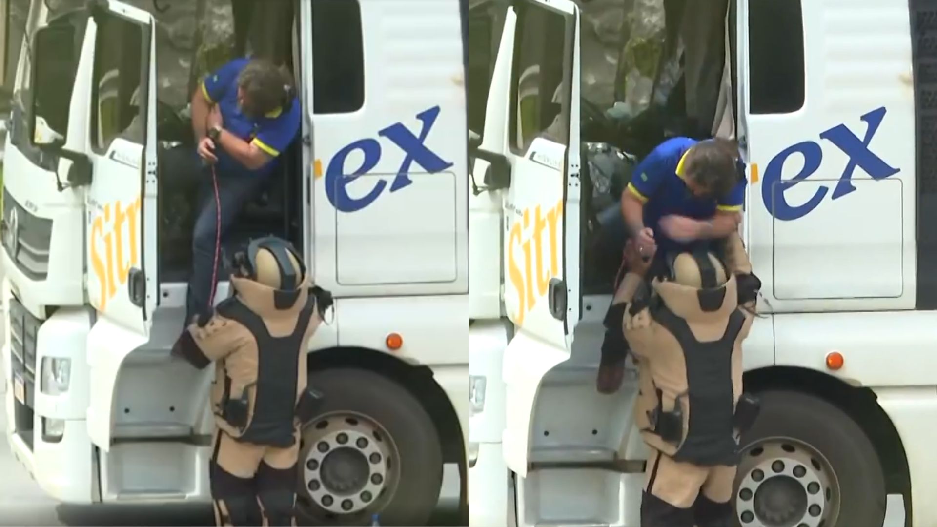 Motorista de carreta confessa ter armado bloqueio no Rodoanel em SP, e polícia aponta comportamento durante relato Motorista de carreta confessa ter armado bloqueio no Rodoanel em SP (Foto: Reprodução/ TV Globo)